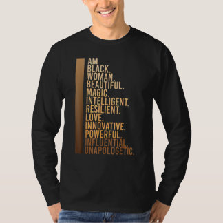 黒人の女性、黒人歴史月間、教育を受けた黒人 Tシャツ
