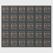 黒人の女王がアフリカ系意欲を起こアメリカ人を教育した ラッピングペーパー (フラット)