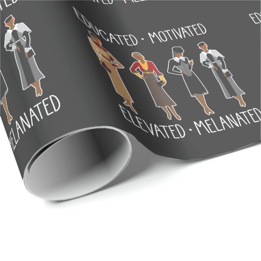 黒人の女王がアフリカ系意欲を起こアメリカ人を教育した ラッピングペーパー (ロールコーナー)