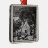 黒人の小屋 メタルオーナメント (右)