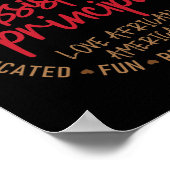 黒人の教頭がアフリカ系アメリカ人を愛する ポスター (角)