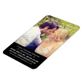 黒人の映結婚画ポスター写真が日付を保存 マグネット (左側)