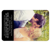 黒人の映結婚画ポスター写真が日付を保存 マグネット (横)