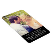 黒人の映結婚画ポスター写真が日付を保存 マグネット (右側)