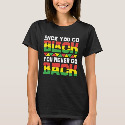 黒人の歴史ある月の北アフリカ系アメリカ人 Tシャツ (正面)