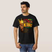 黒人の歴史の黒王 Tシャツ (正面フル)