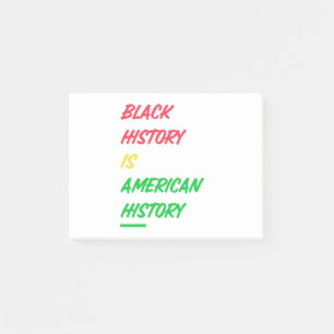 黒人の歴史はアメリカの歴史だ ポストイット