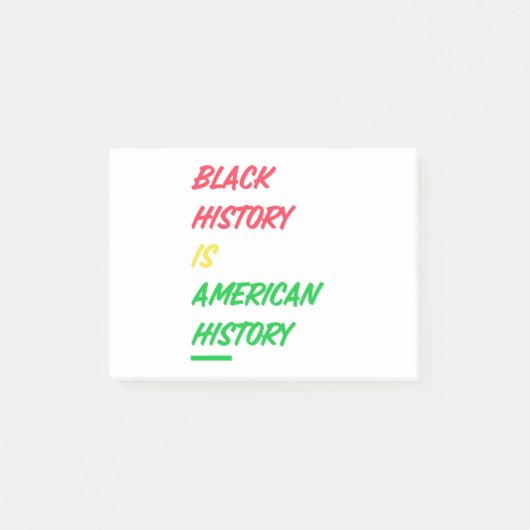黒人の歴史はアメリカの歴史だ ポストイット (正面)