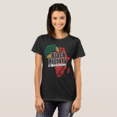 黒人の歴史は世界の歴史 Tシャツ (正面フル)