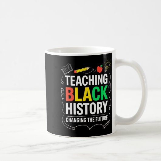 黒人の歴史を教える未来を変える教育者先生 コーヒーマグカップ (右)