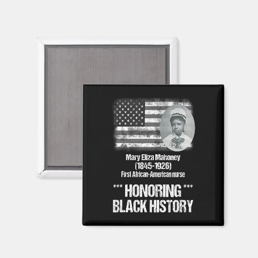 黒人の歴史アフリカ系アメリカ人1位ナース マグネット (正面/裏面)