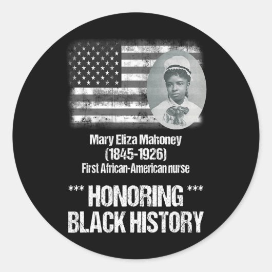 黒人の歴史アフリカ系アメリカ人1位ナース ラウンドシール (正面)