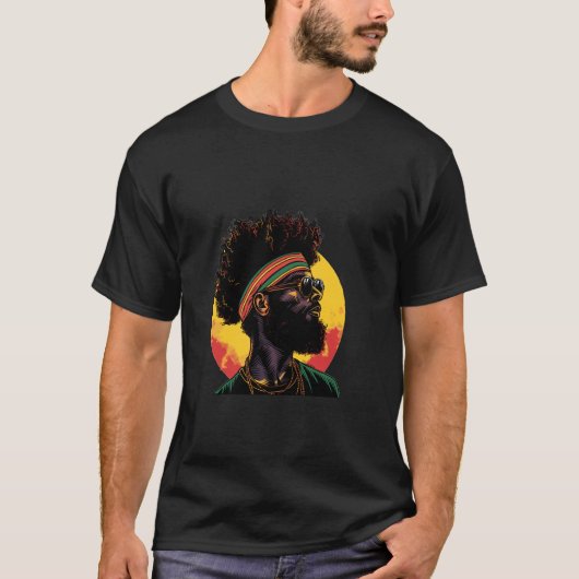 黒人の歴史ジューンティーグラフィック 自慢の黒人女性 Tシャツ (正面)