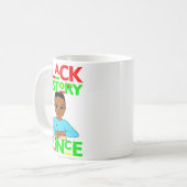 黒人の歴史プリンスメラニンボーイ息子ブラウンスキン コーヒーマグカップ (正面左)