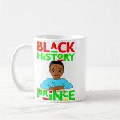 黒人の歴史プリンスメラニンボーイ息子ブラウンスキン コーヒーマグカップ (左)