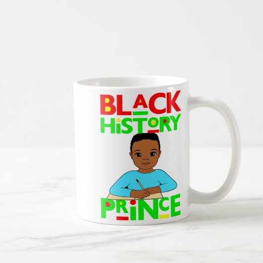 黒人の歴史プリンスメラニンボーイ息子ブラウンスキン コーヒーマグカップ (右)