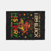 黒人の歴史月間 アフリカ系アメリカ人 ガールズTシャツ フリースブランケット (正面(横))