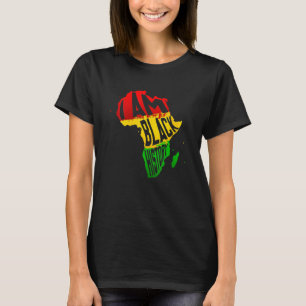 黒人の歴史月間 アフリカ系アメリカ人 マップ メラ Tシャツ