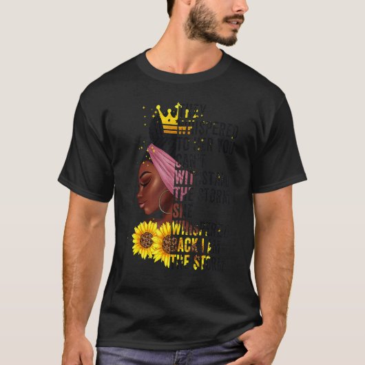 黒人の歴史月間 女性 アフリカ系 黒人文化 私は嵐だ Tシャツ (正面)