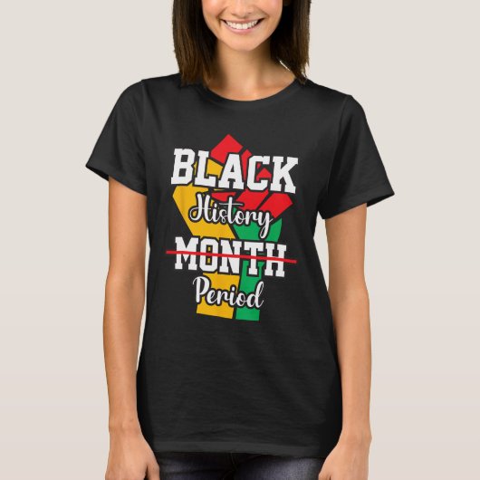 黒人の歴史月間 黒人 アメリカ Tシャツ (正面)