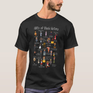 黒人の歴史月間ABC自慢の女性男性教師 Tシャツ
