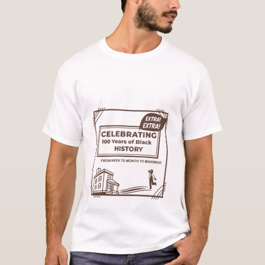 黒人の歴史100年祭り Tシャツ (正面)