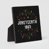 黒人の歴史 アフリカ系アメリカ人 ジュンティーン 1865 フォトプラーク (正面)