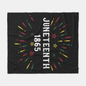 黒人の歴史 アフリカ系アメリカ人 ジュンティーン 1865 フリースブランケット (正面(横))