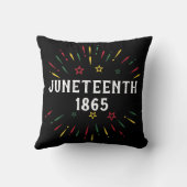 黒人の歴史 アフリカ系アメリカ人 ジューン ティーン 1865 クッション (裏面)