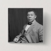 黒人の歴史： ブッカー・ティ・ワシントン、公民権 缶バッジ (正面)