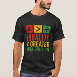 黒人の歴史 平等は分断より大きい 女性 Tシャツ