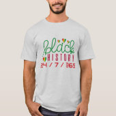 黒人の歴史Tシャツ Tシャツ (正面)