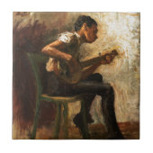 黒人の男の子の踊りのための勉強 タイル (正面)