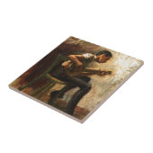 黒人の男の子の踊りのための勉強 タイル (側面)