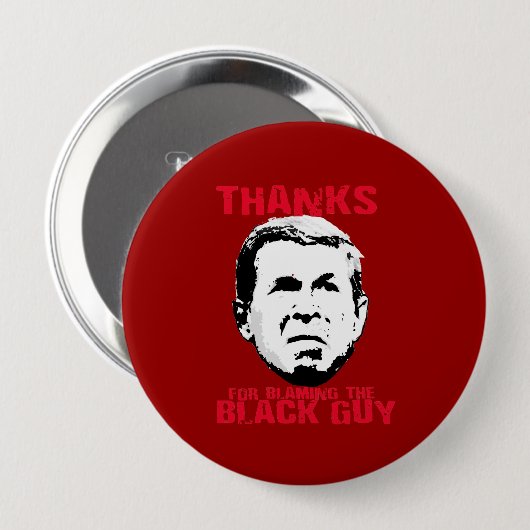 黒人の男の責任にするためのありがとう 缶バッジ (正面&裏面)