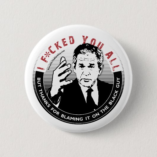 黒人の男ボタンにそれの責任にすること 缶バッジ (正面)