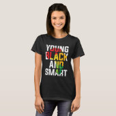 黒人の若者と私頭が切れるは強いアフリカの女王である Tシャツ (正面フル)