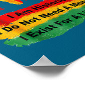 黒人の誇りである限りブラックヒストリー月間 ポスター (角)