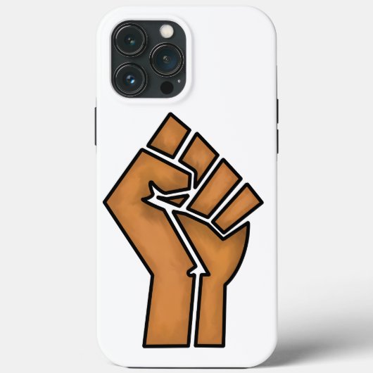 黒人の誇り フィスト ユニティ 歴史 アフリカ系アメリカ人 黒人 コミュニティ Case-Mate iPhoneケース (裏面)
