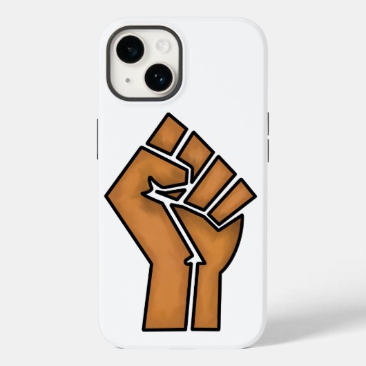 黒人の誇り フィスト ユニティ 歴史 アフリカ系アメリカ人 黒人 コミュニティ Case-Mate iPhoneケース (裏面)