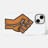 黒人の誇り フィスト ユニティ 歴史 アフリカ系アメリカ人 黒人 コミュニティ Case-Mate iPhoneケース (裏面 (横))