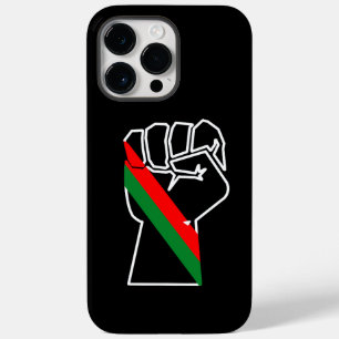 黒人の誇り 赤 緑の拳 パンアフリカンフラッグ ユニティ Case-Mate iPhone 14 PRO MAXケース