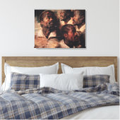 黒人の頭勉強 キャンバスプリント (インサイチュ (寝室))