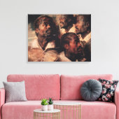 黒人の頭勉強 キャンバスプリント (インサイチュ (リビング))