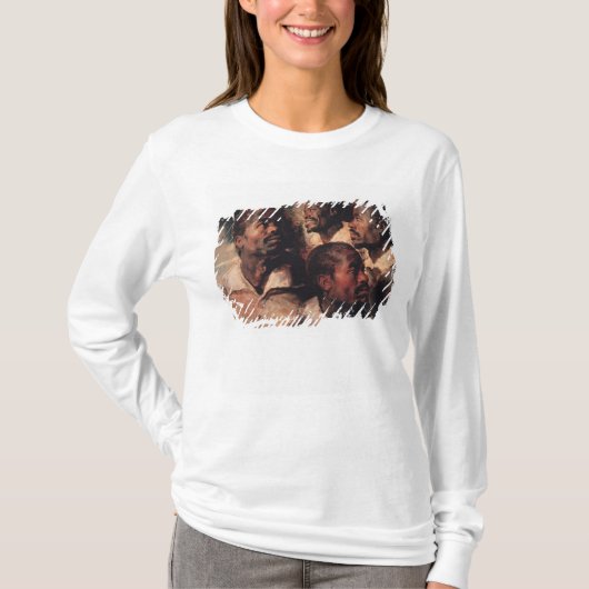 黒人の頭部の勉強 Tシャツ (正面)