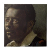 黒人の頭部 タイル (正面)