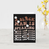 黒人は黒人話と聞黒人学という カード (黄色い花)