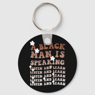 黒人は黒人話と聞黒人学という キーホルダー