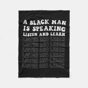黒人は黒人話と聞黒人学という フリースブランケット