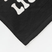 黒人は黒人話と聞黒人学という フリースブランケット (角)